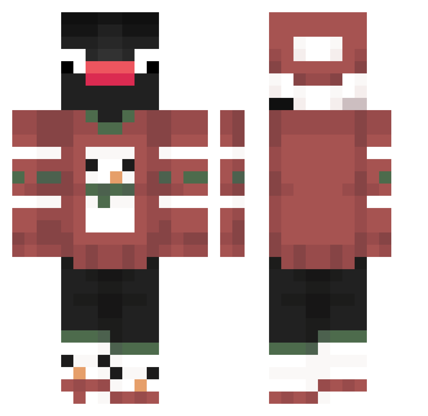 Tomy_tg Minecraft skin, front and back view