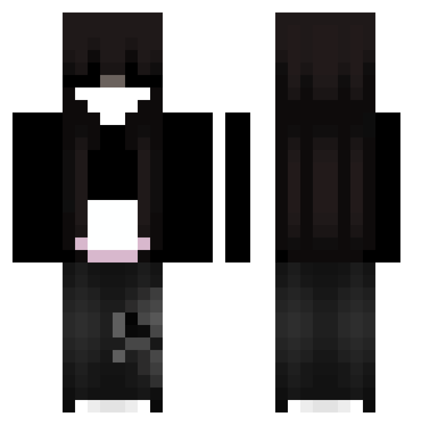 Rizen_2 Minecraft skin, front and back view