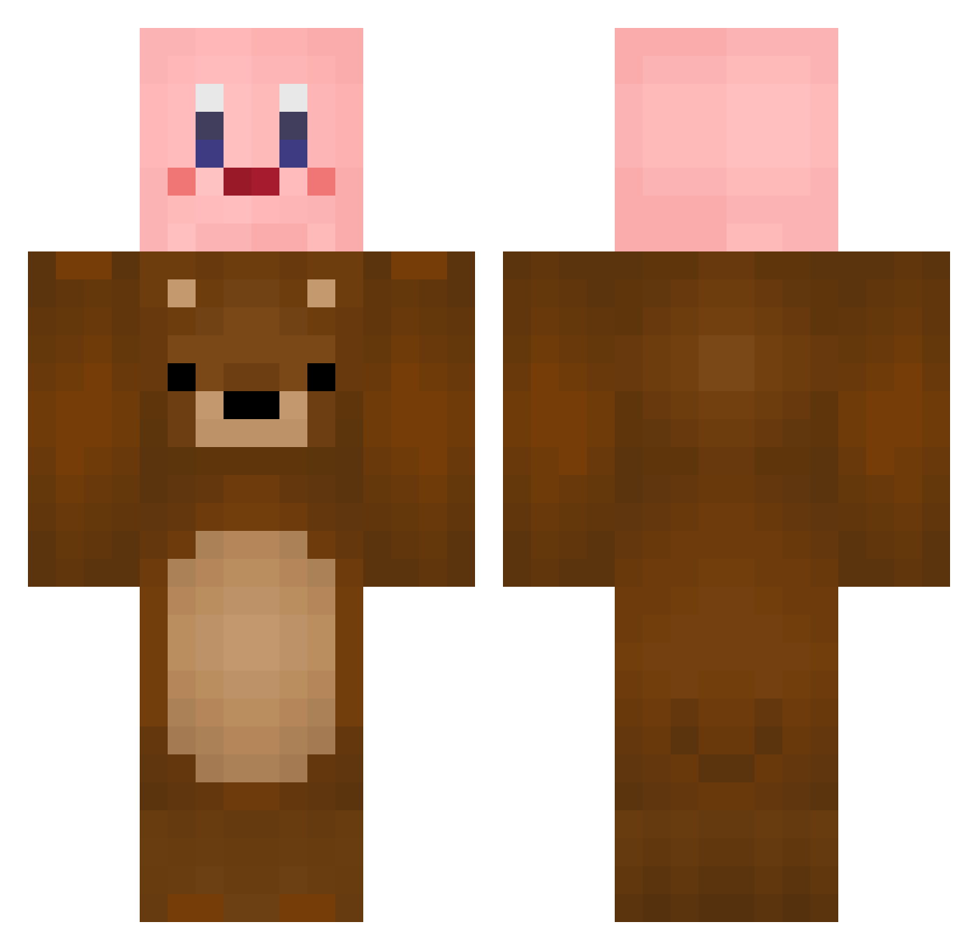 KerriKerri Minecraft skin, front and back view