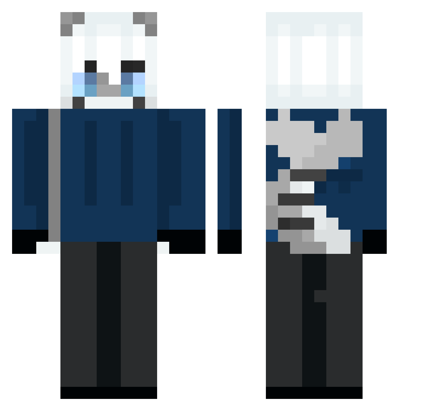 probablyreii Minecraft skin, front and back view
