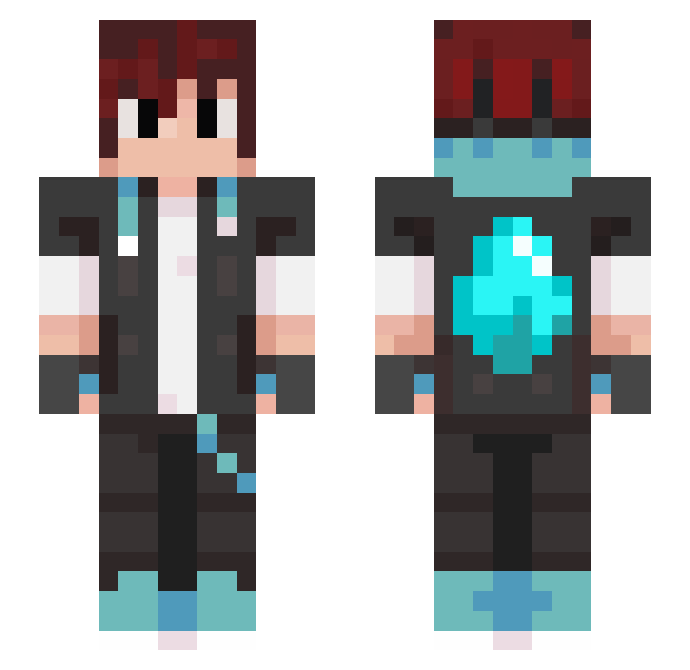 porcello12 Minecraft skin, front and back view