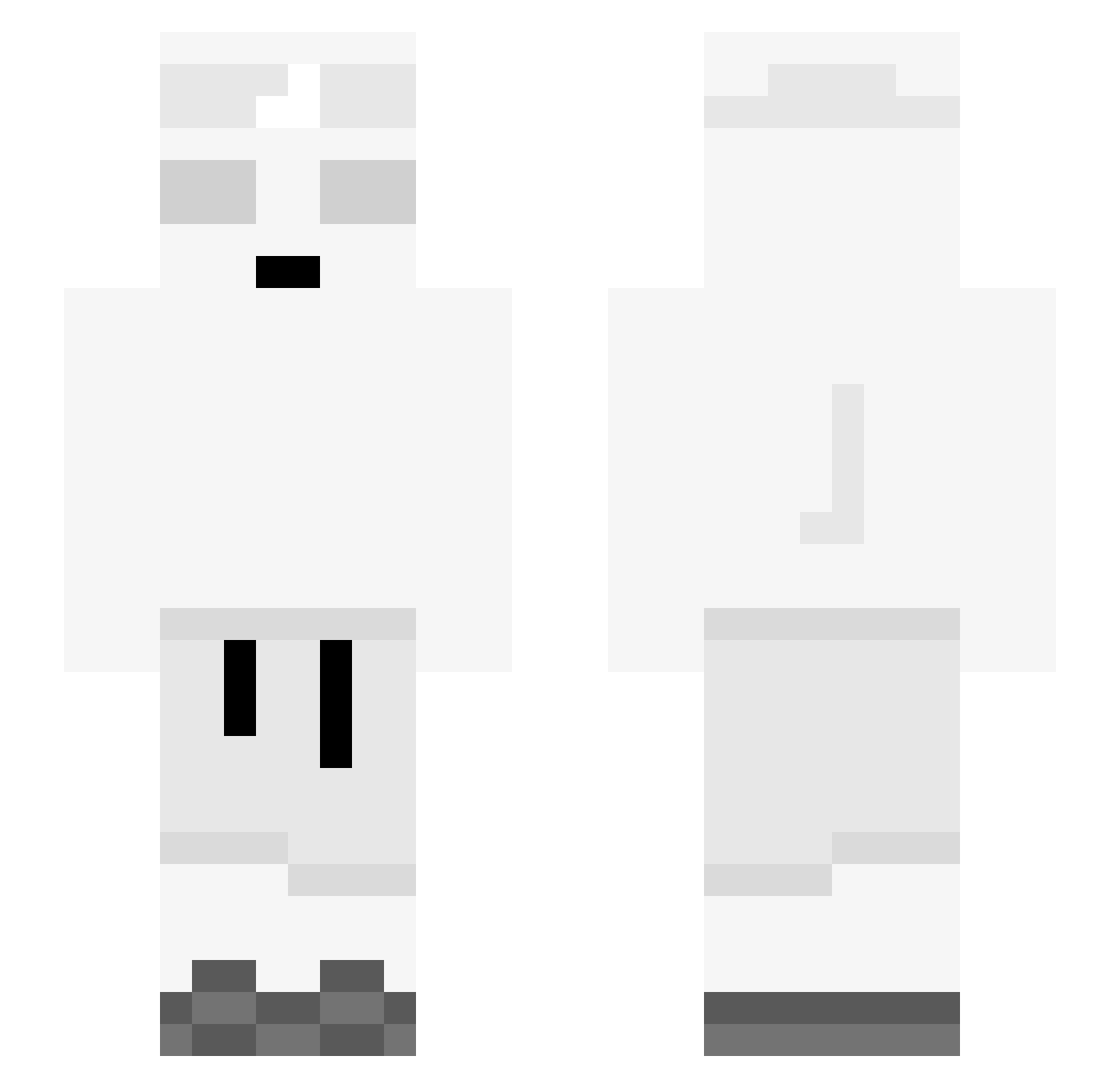 owiktorooo Minecraft skin, front and back view