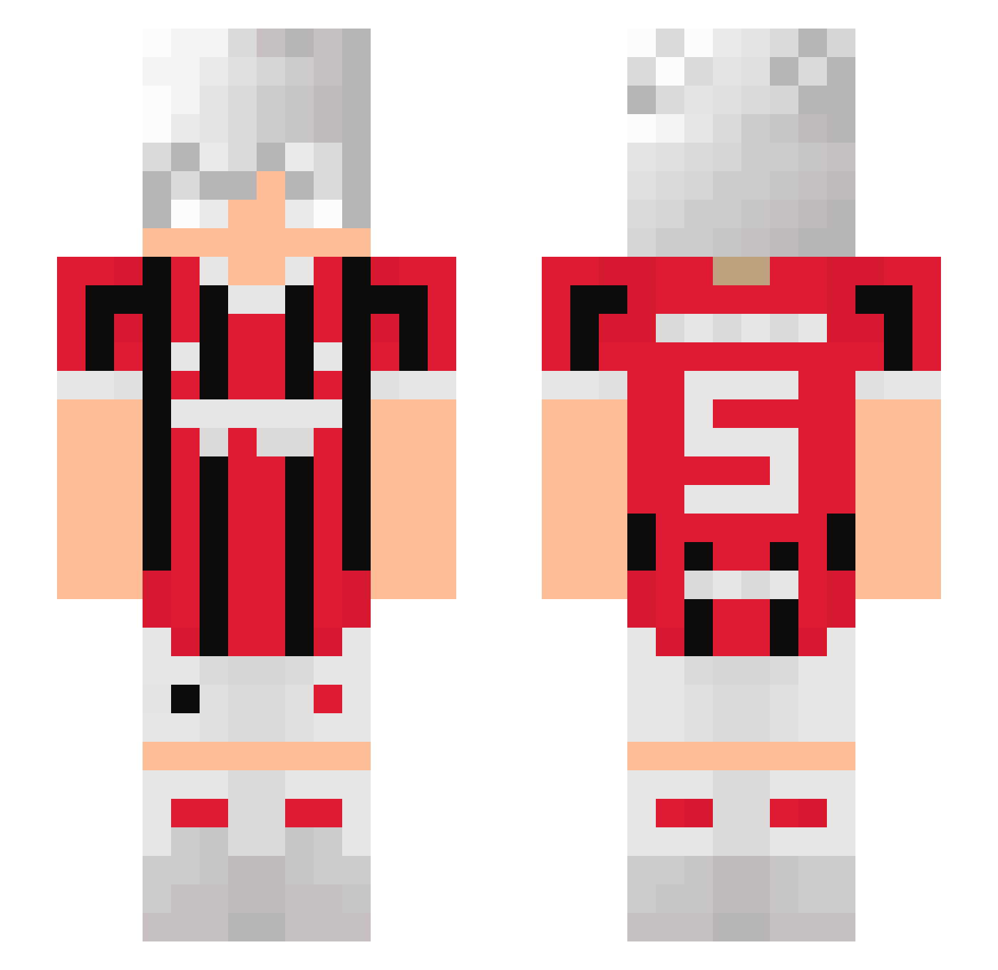 Tac_tu Minecraft skin, front and back view