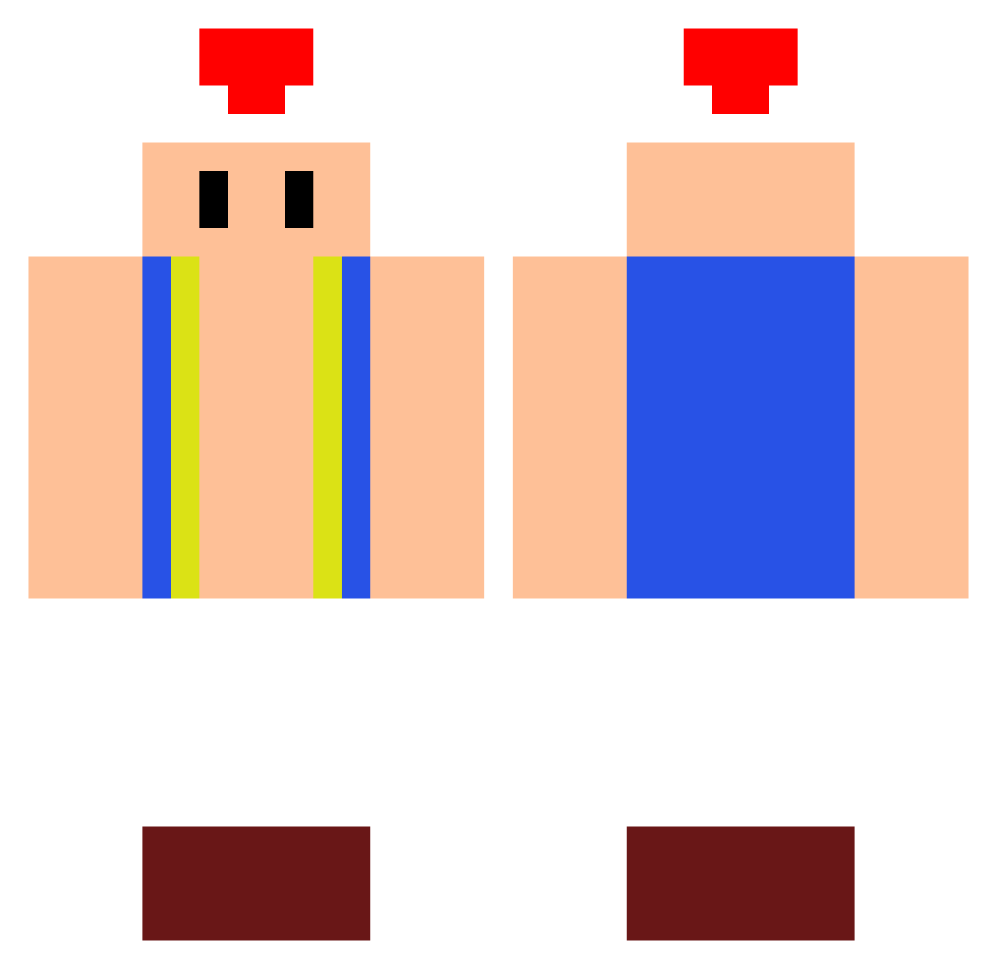 EpicXD9 Minecraft skin, front and back view