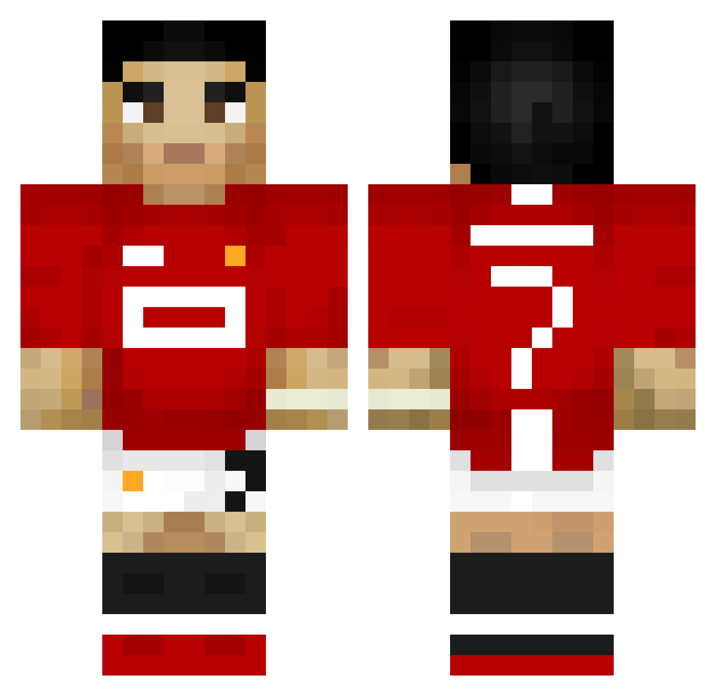 olofmeister2k Minecraft skin, front and back view