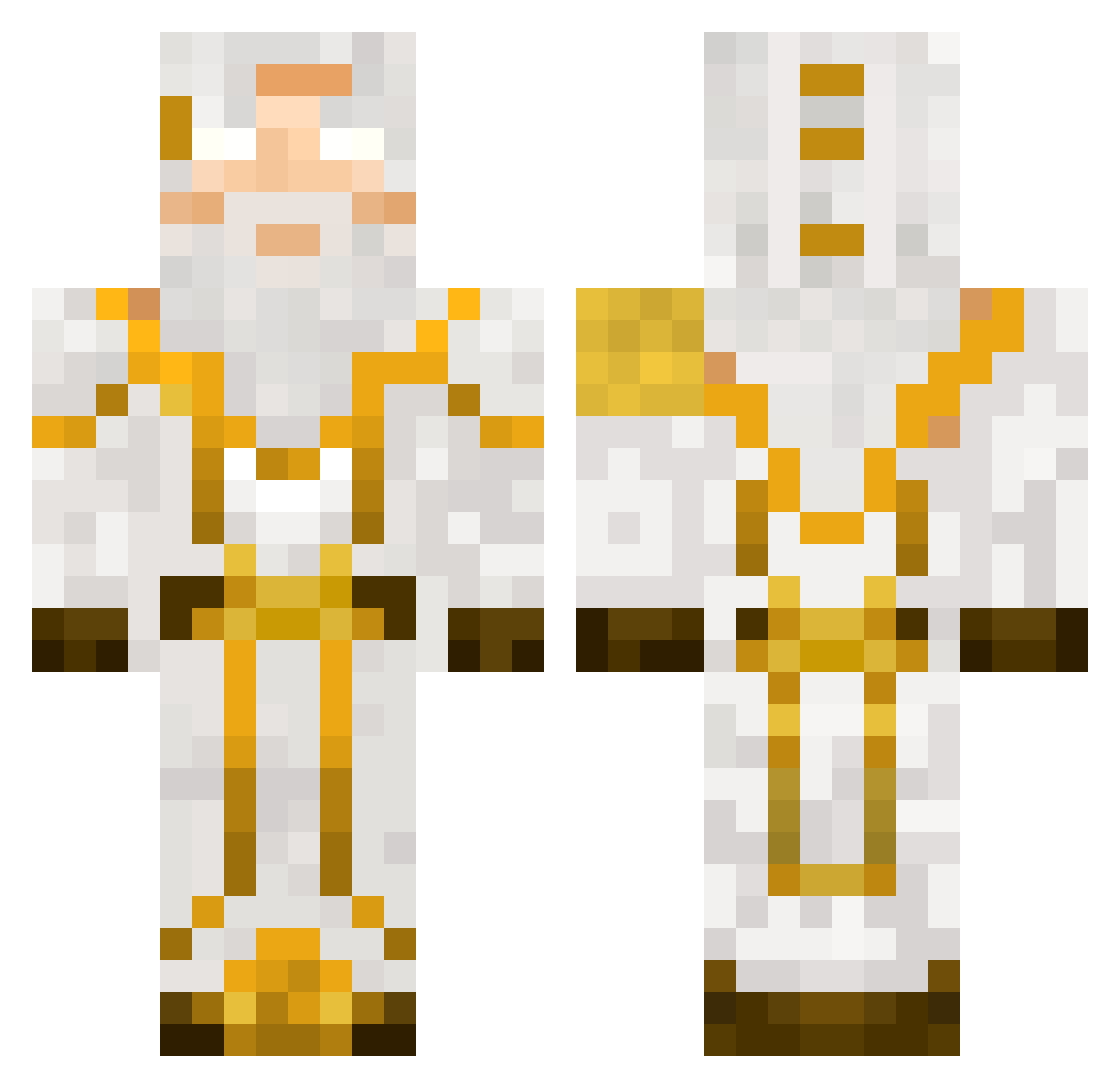 DerHanse Minecraft skin, front and back view
