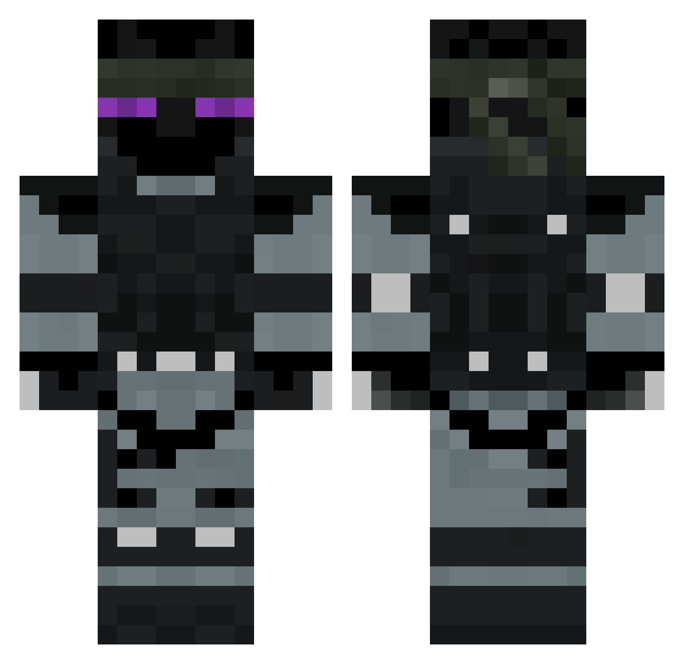 TotallyJessy Minecraft skin, front and back view