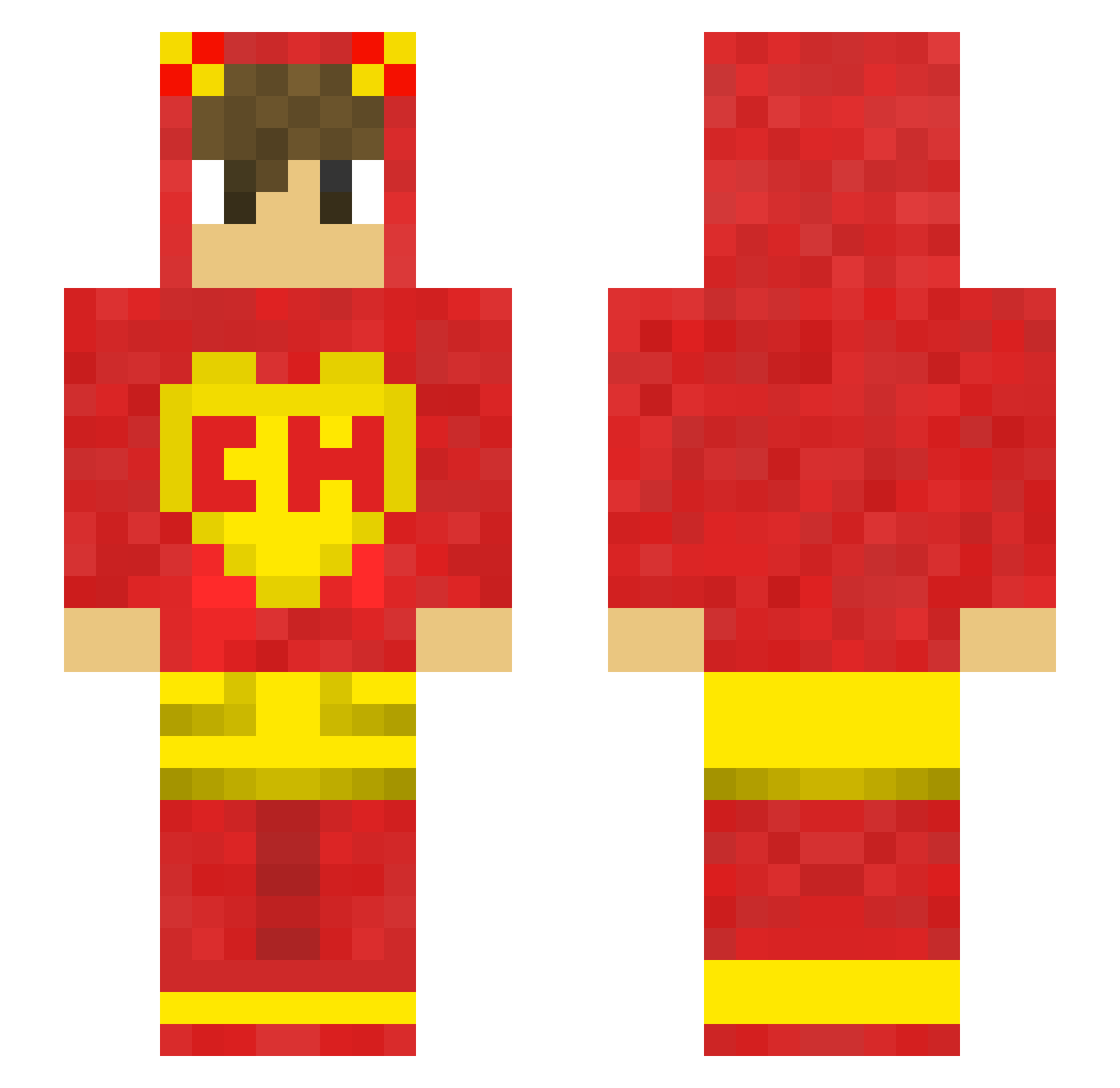 Jastesz Minecraft skin, front and back view