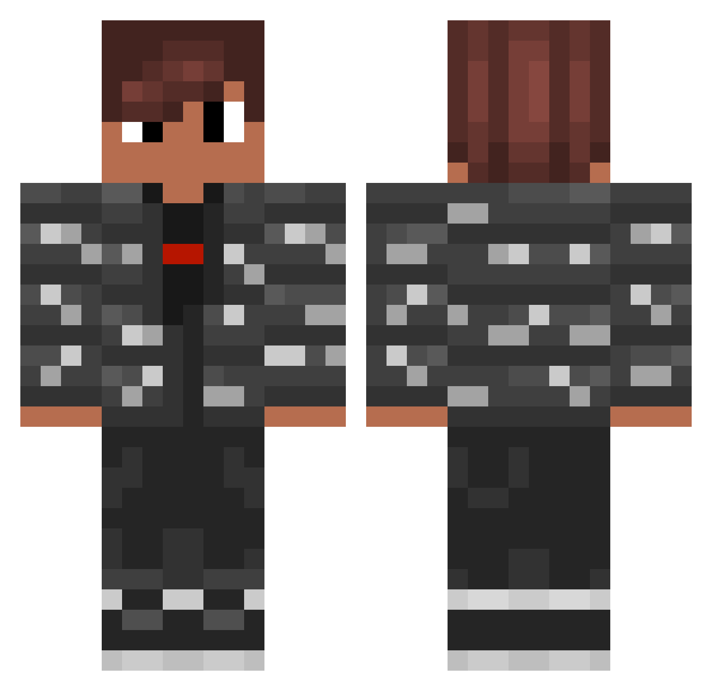 TheBlitzer Minecraft skin, front and back view
