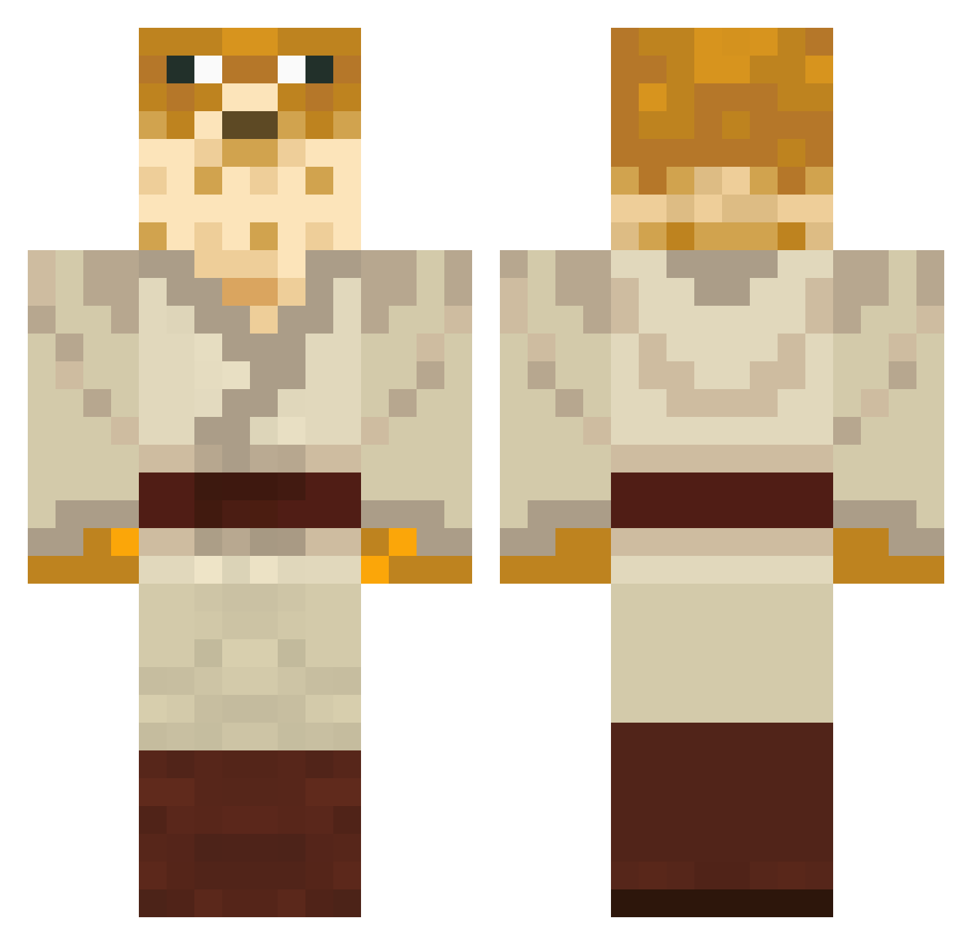Deede___ Minecraft skin, front and back view