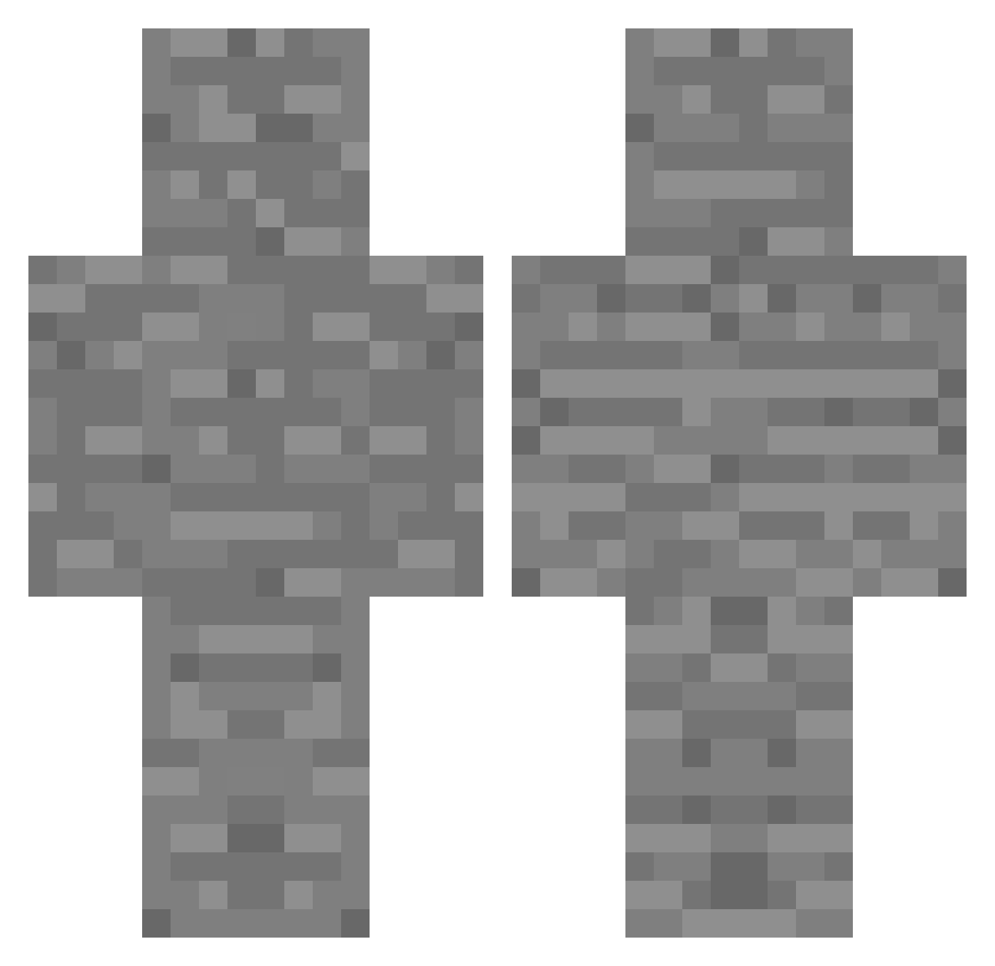 SUL_LOVE Minecraft skin, front and back view