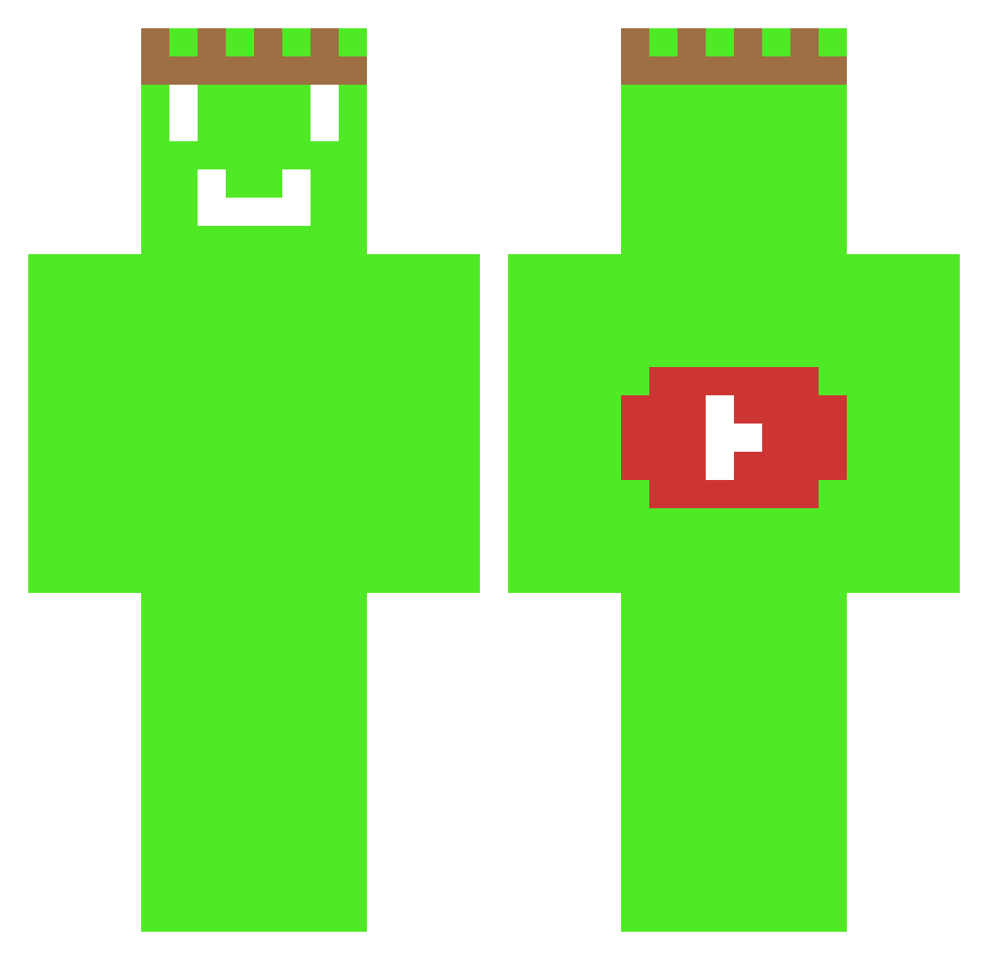 Torge1887HSV Minecraft skin, front and back view