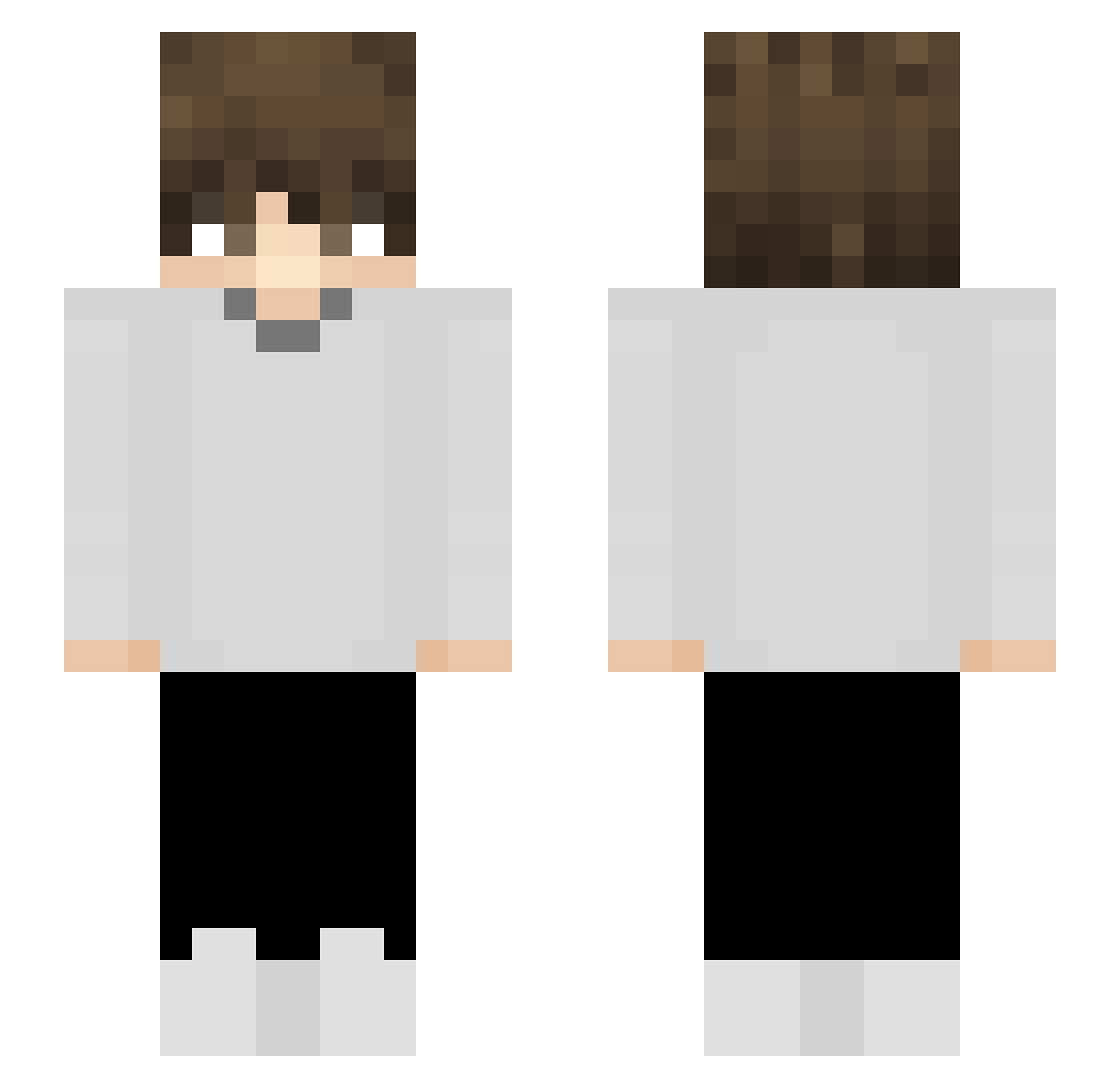 resorbs Minecraft skin, front and back view