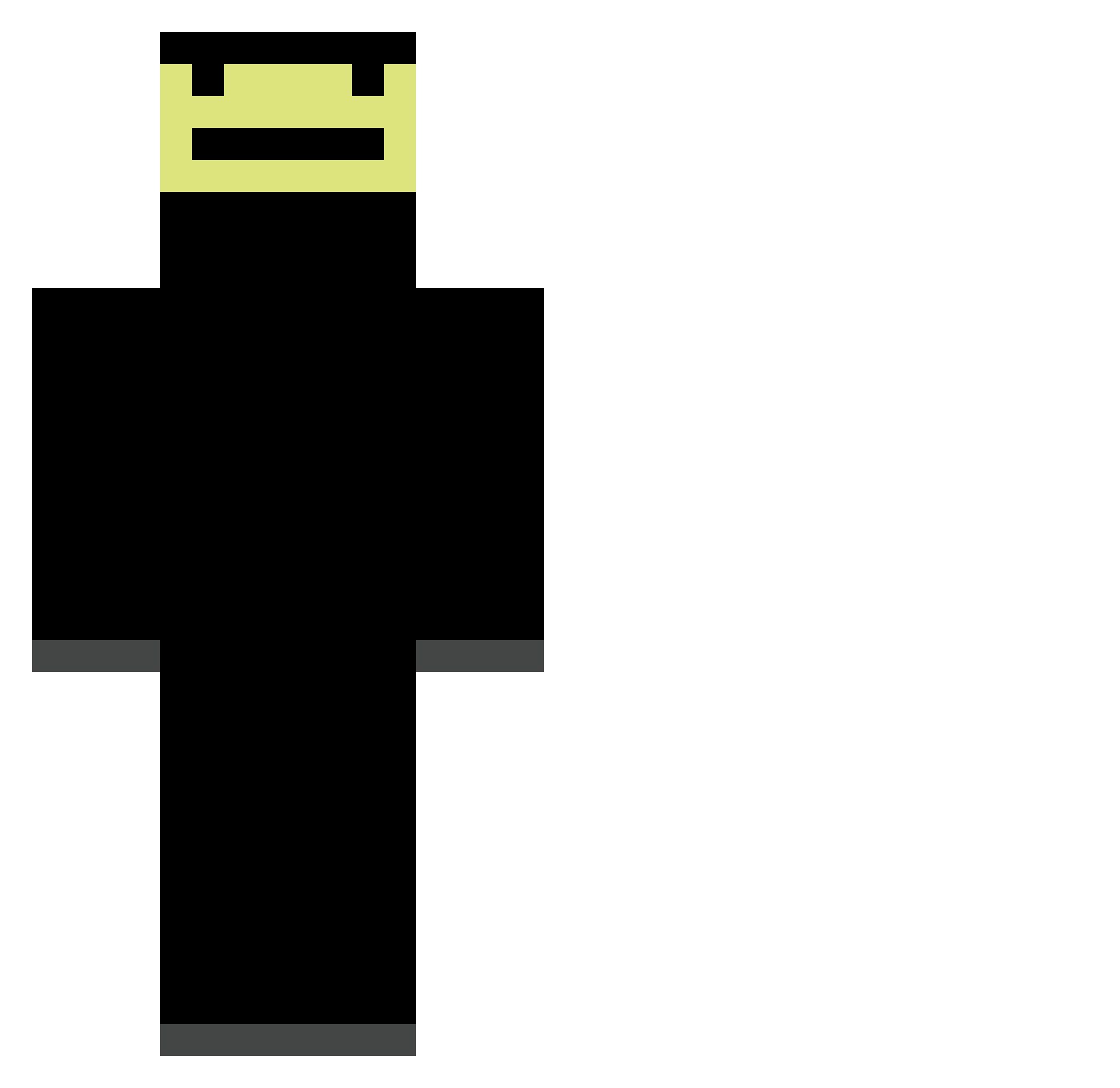 skibidigio777 Minecraft skin, front and back view