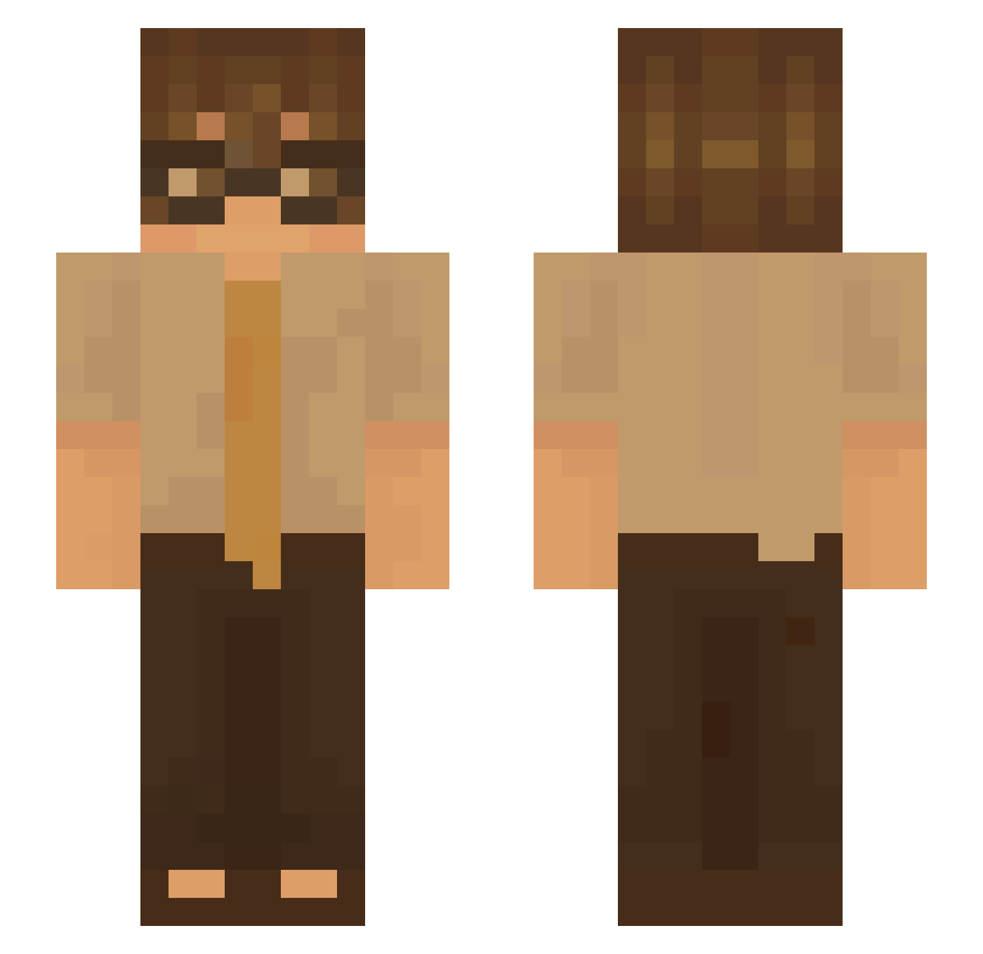 miroooo_ Minecraft skin, front and back view