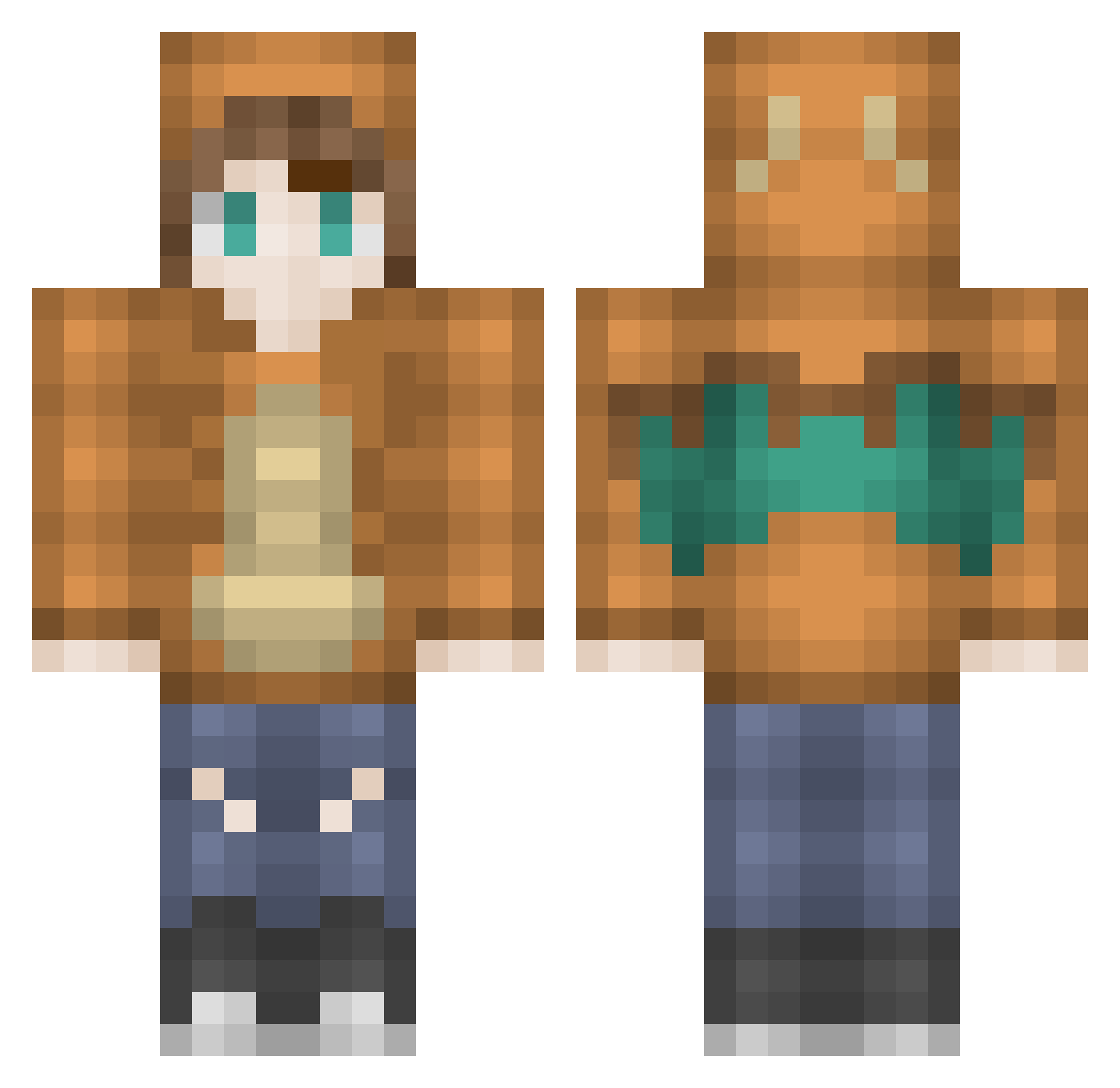 williamt07 Minecraft skin, front and back view