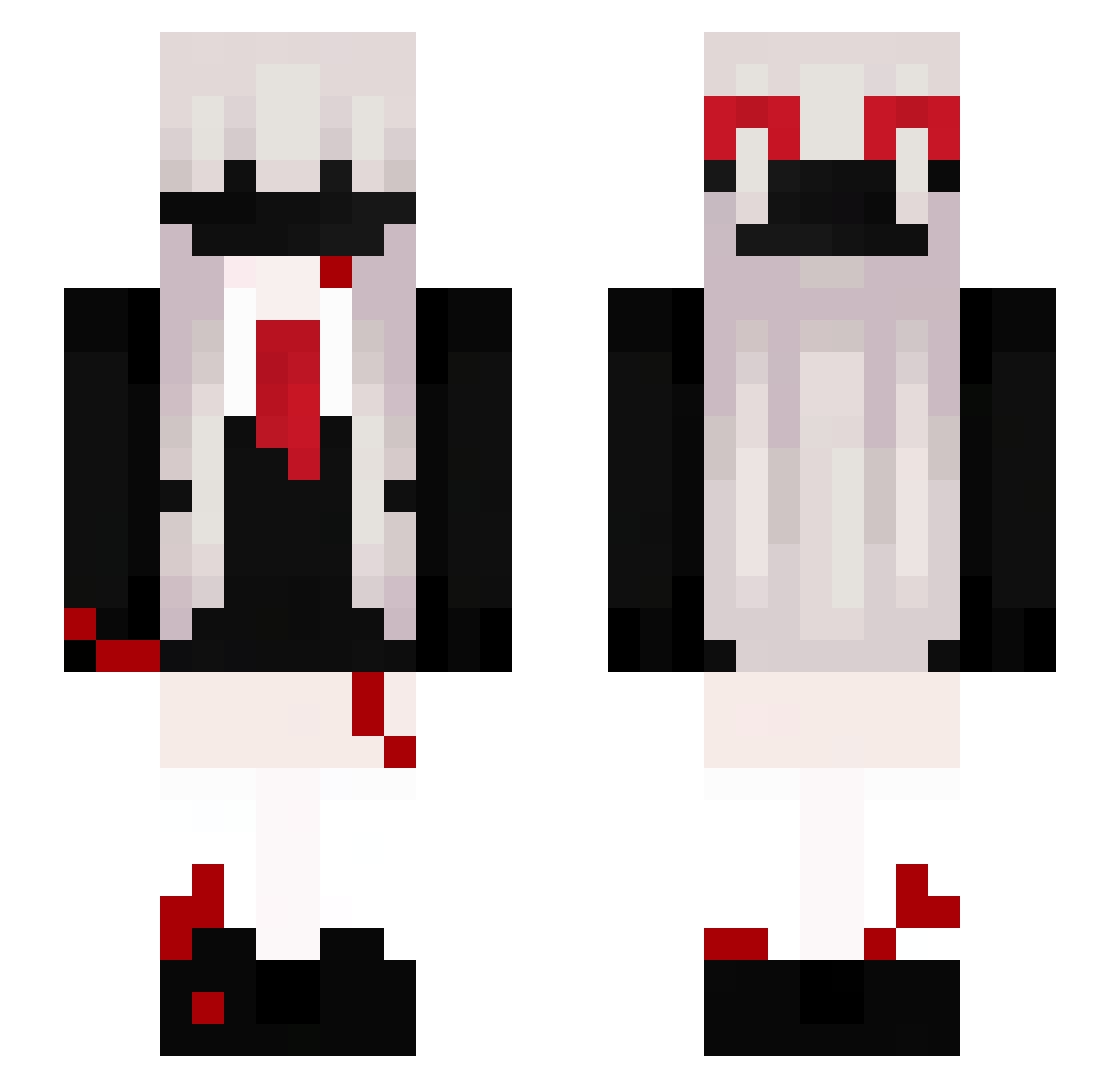 zEw0_ Minecraft skin, front and back view
