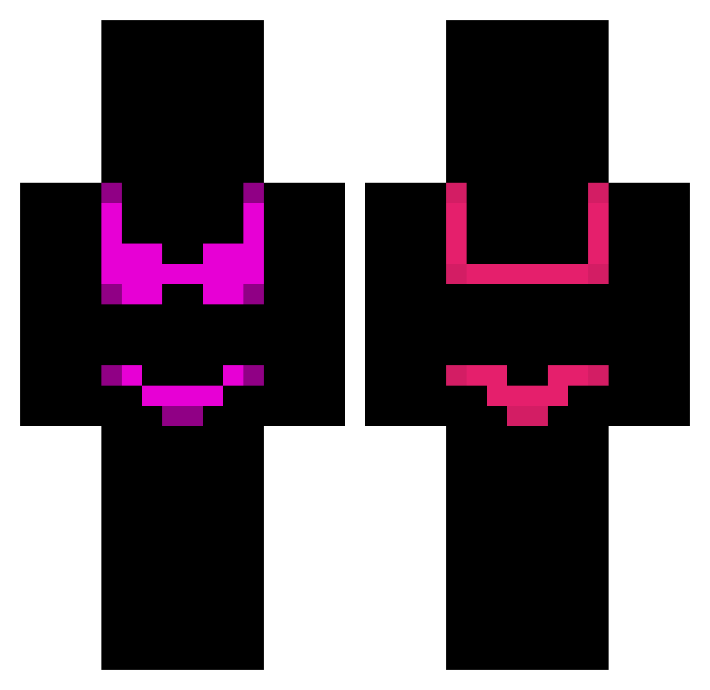caiozinxx Minecraft skin, front and back view