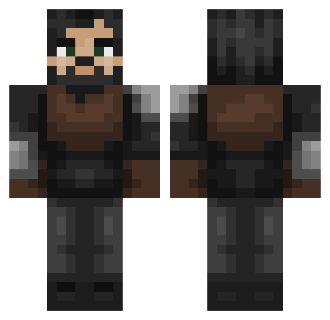 Risendemon5092 Minecraft skin, front and back view