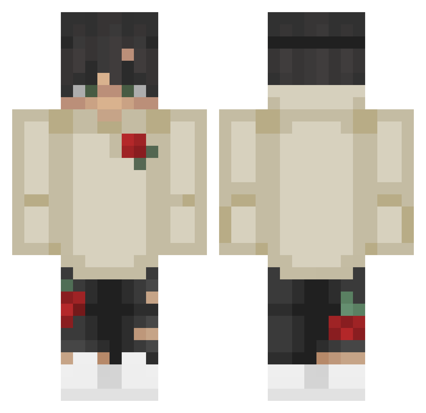 poisonousegg Minecraft skin, front and back view