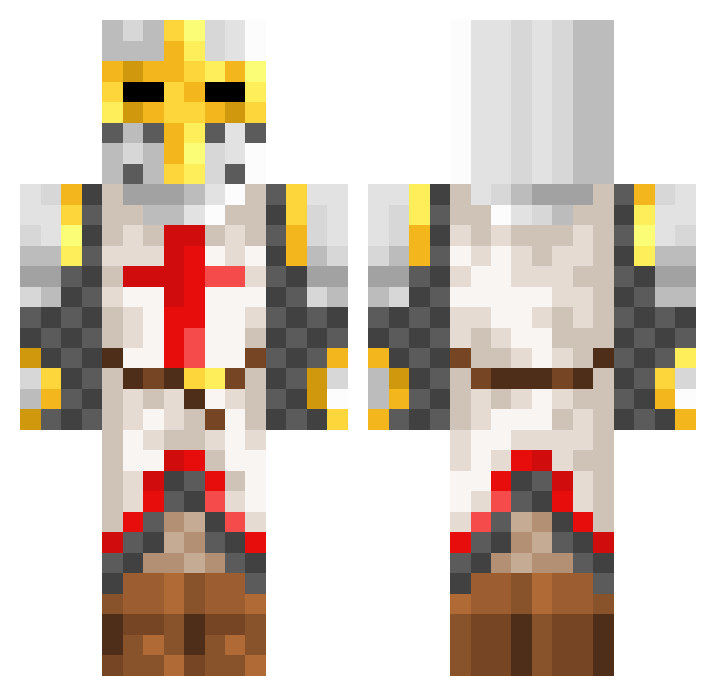 guh5 Minecraft skin, front and back view