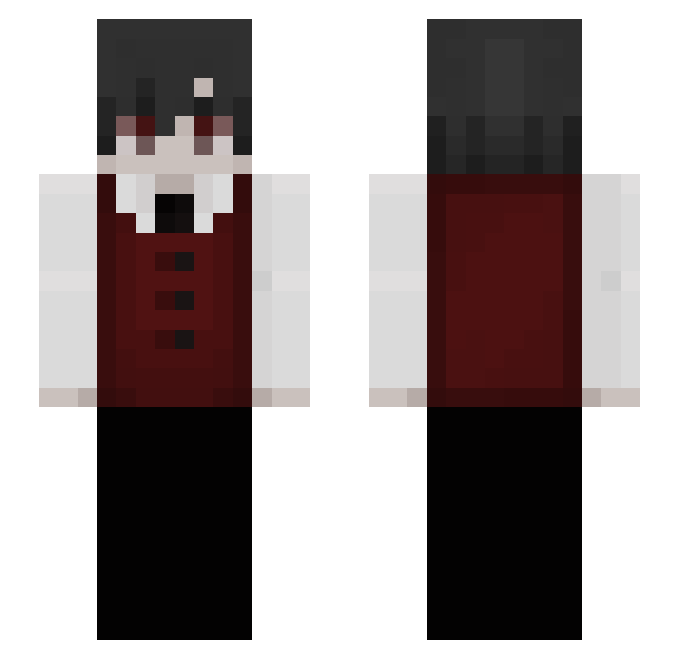 Soto_778 Minecraft skin, front and back view