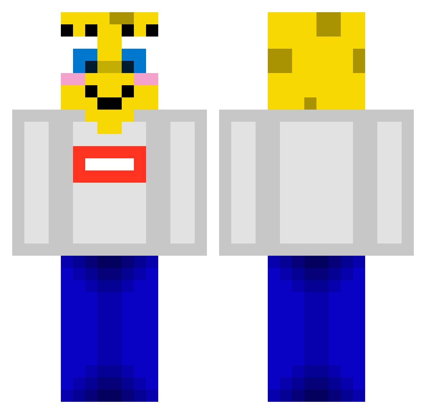 ToastBrotMitRand Minecraft skin, front and back view