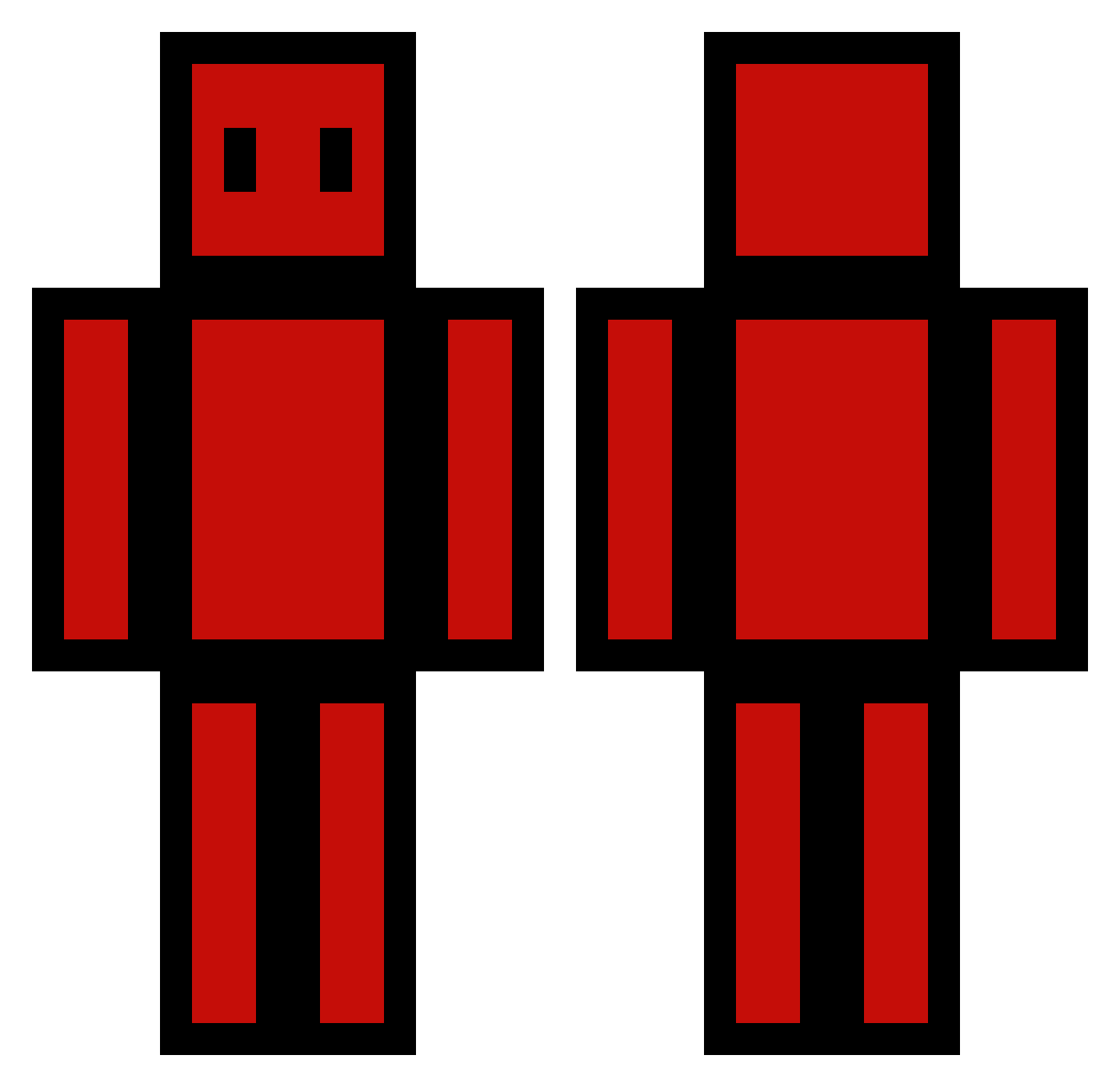 Toasted_3 Minecraft skin, front and back view