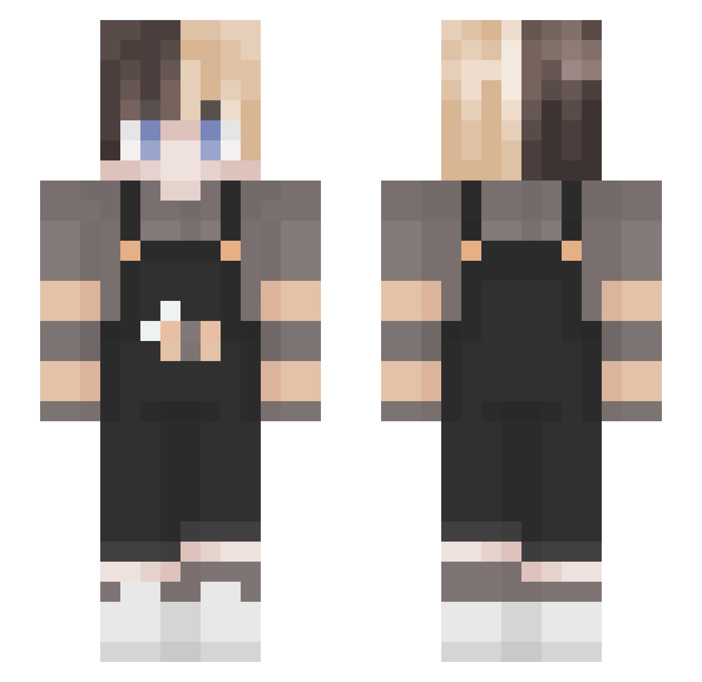 umarufromthehood Minecraft skin, front and back view
