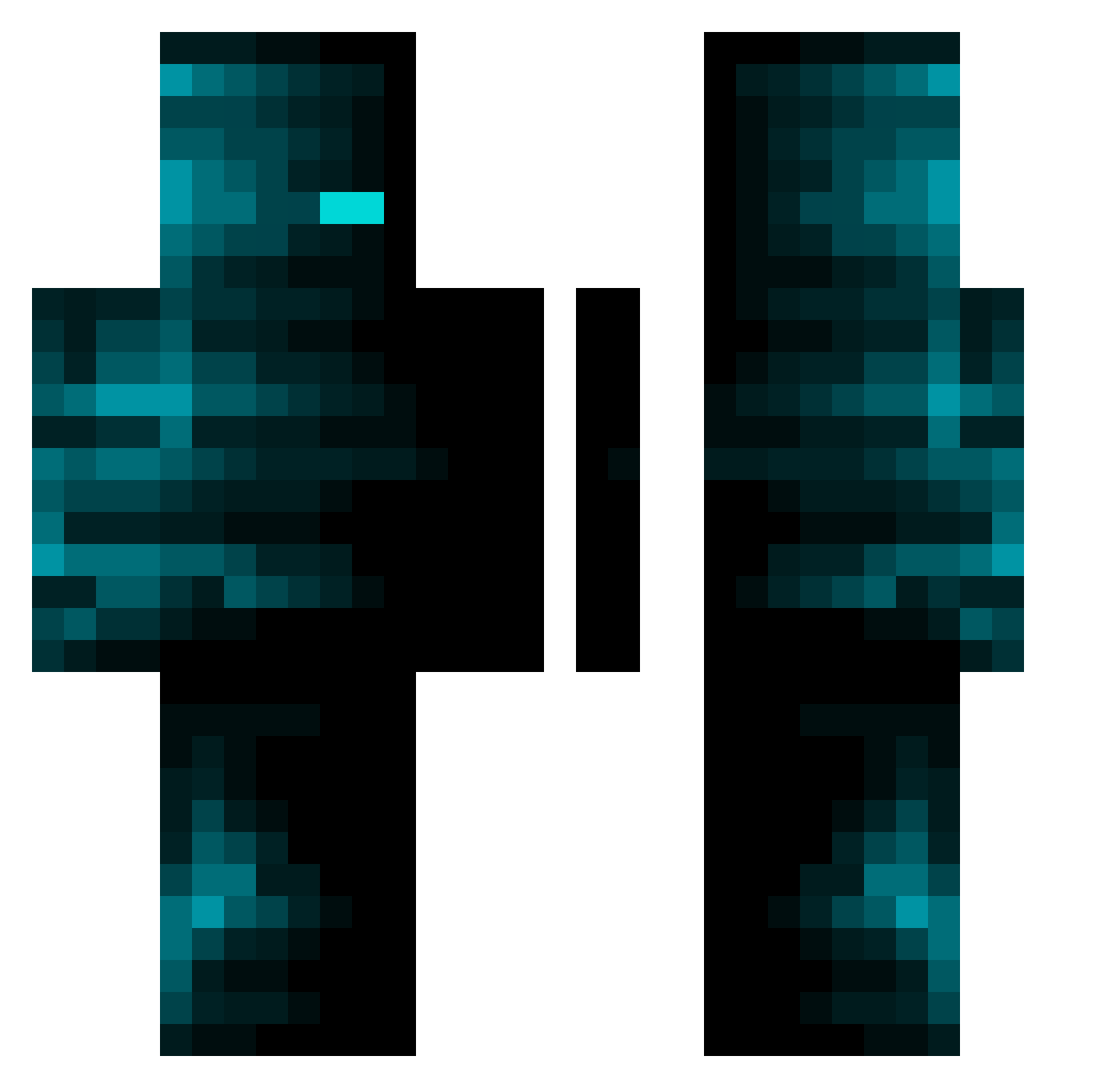 _Akkurone_ Minecraft skin, front and back view