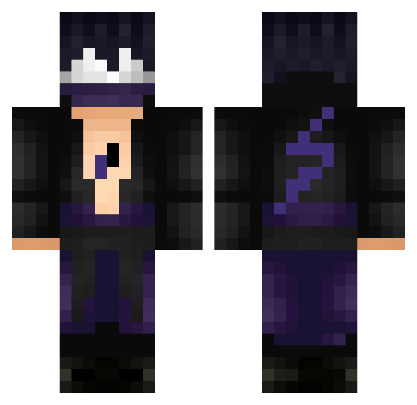 yShisuey Minecraft skin, front and back view