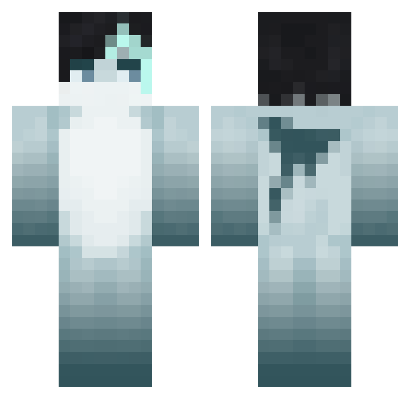 SeriousMawri Minecraft skin, front and back view