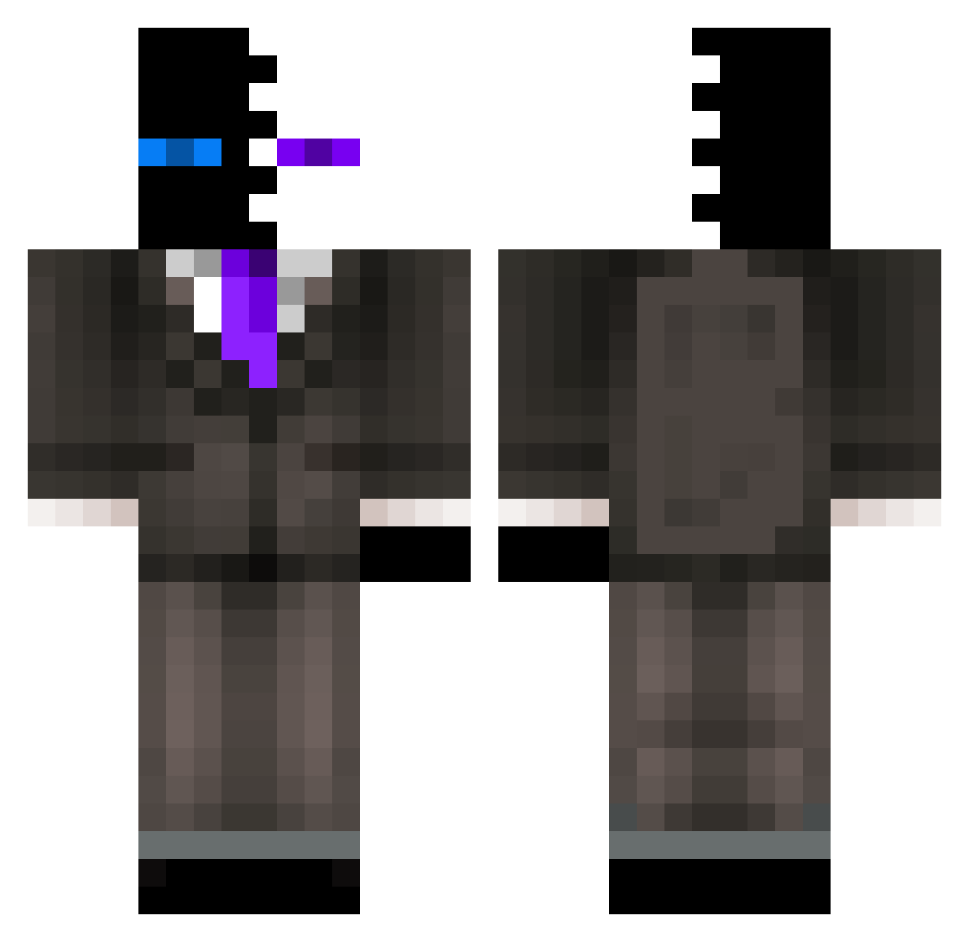 Skullxy_ Minecraft skin, front and back view