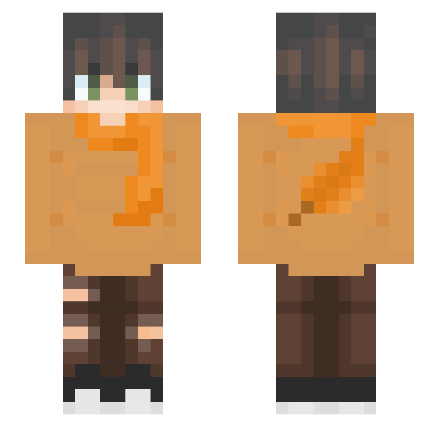 NyxL__ Minecraft skin, front and back view