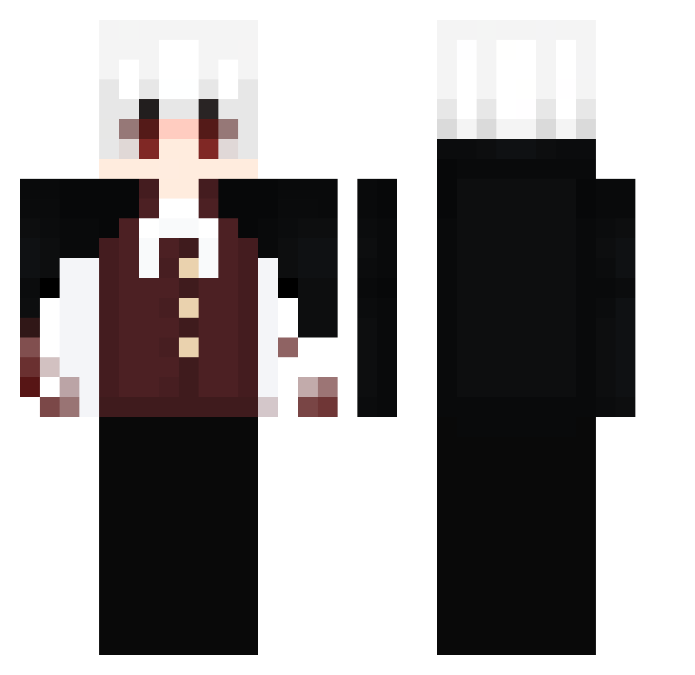 Si8al Minecraft skin, front and back view
