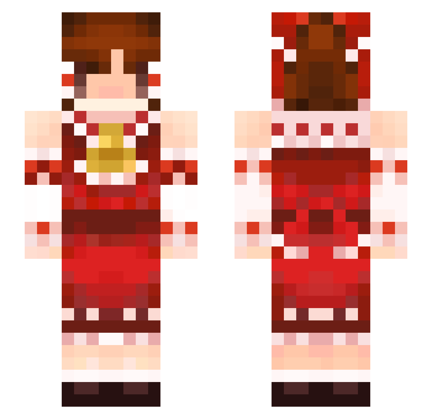 matsunaga2016 Minecraft skin, front and back view