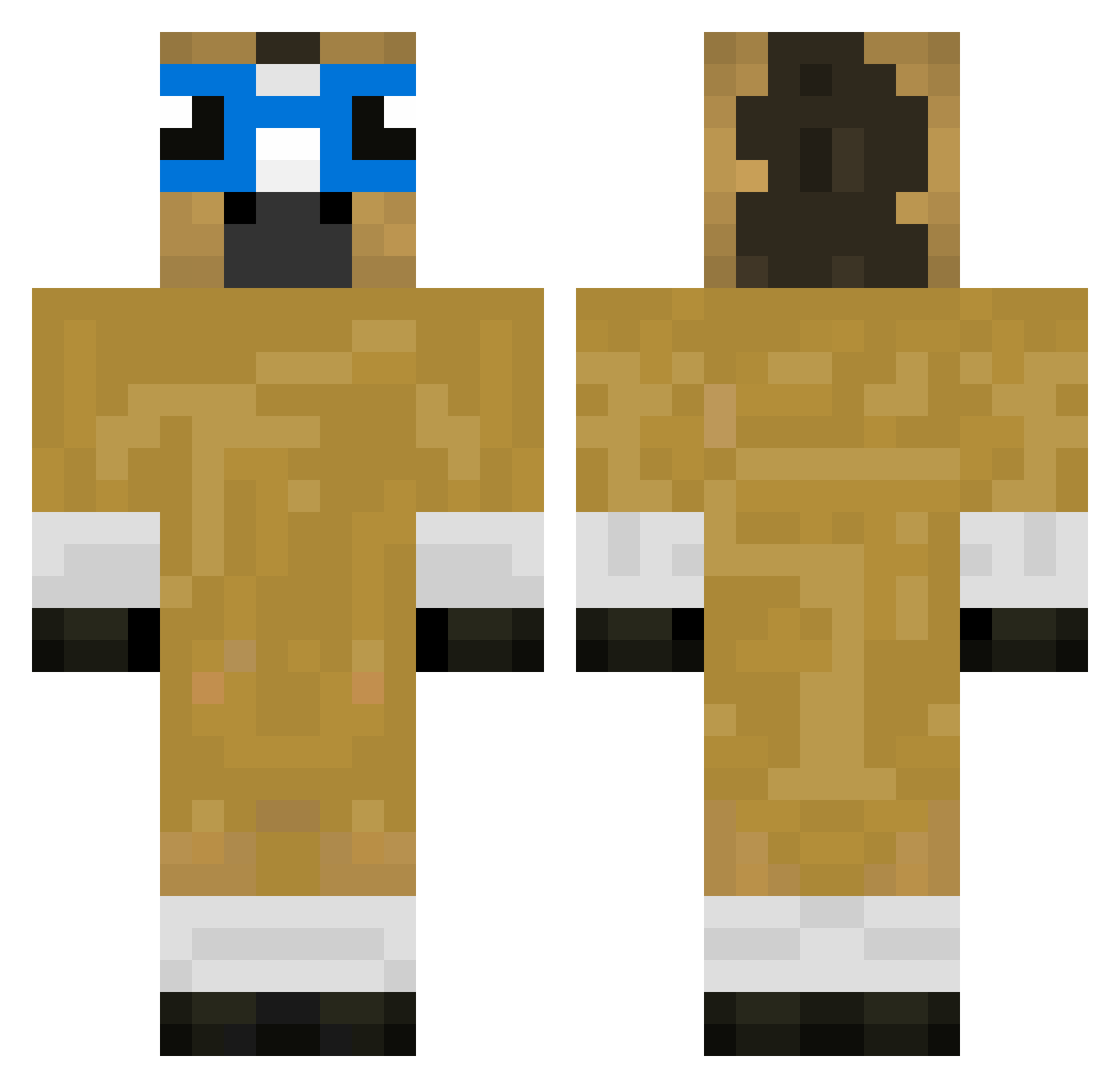 hartalynn Minecraft skin, front and back view