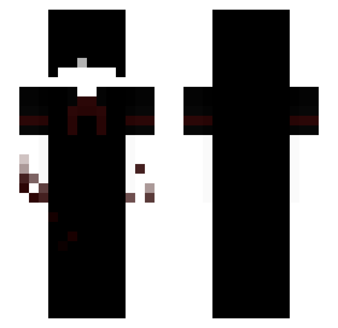 Affirmance Minecraft skin, front and back view