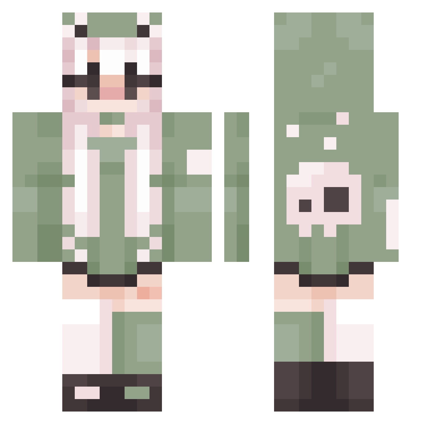sander2k3 Minecraft skin, front and back view