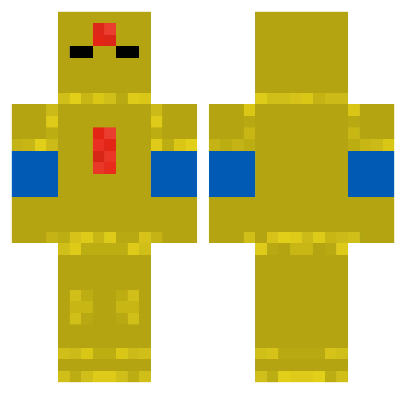 RoadRider720 Minecraft skin, front and back view