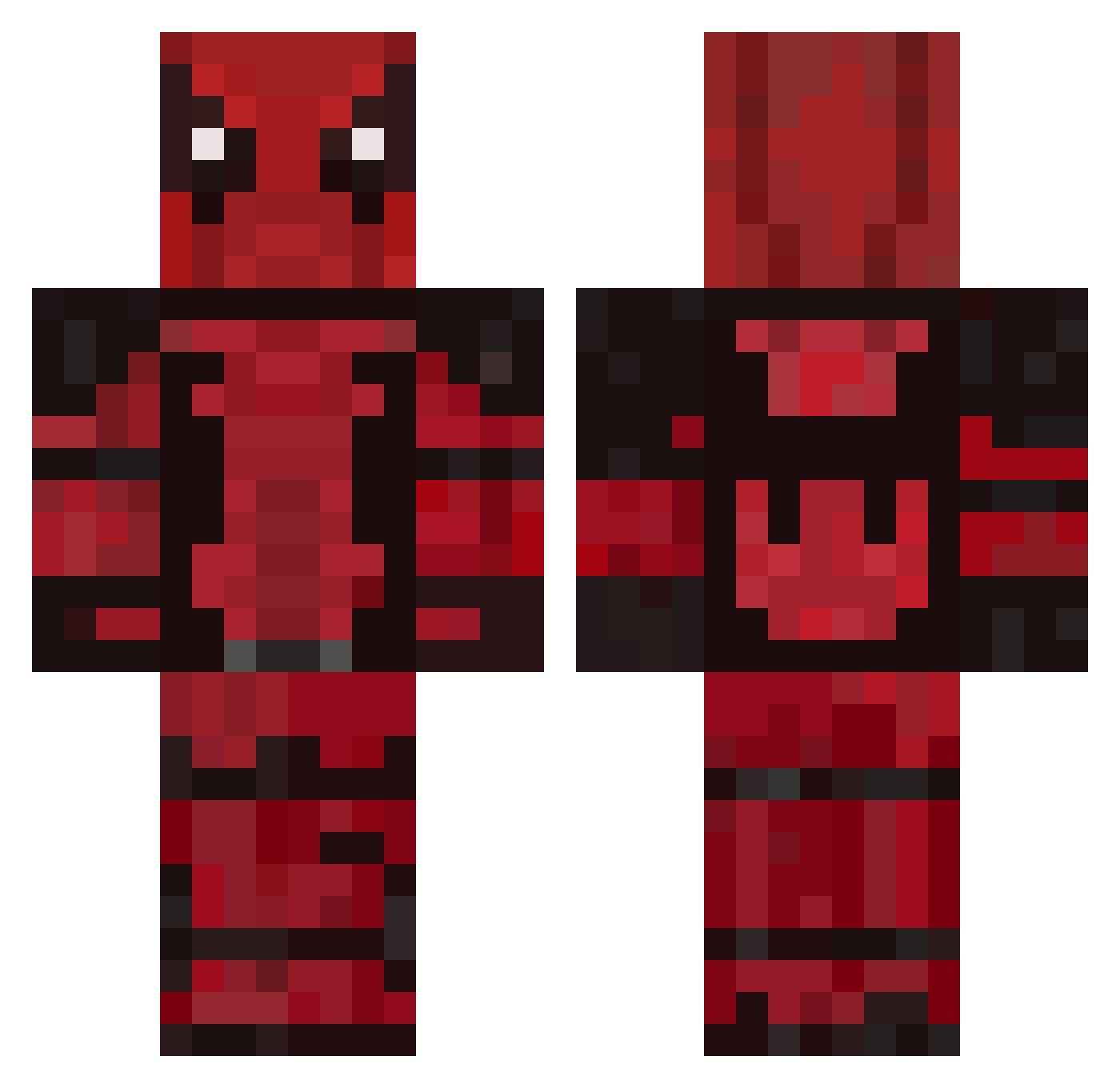 TheGentleBoy Minecraft skin, front and back view