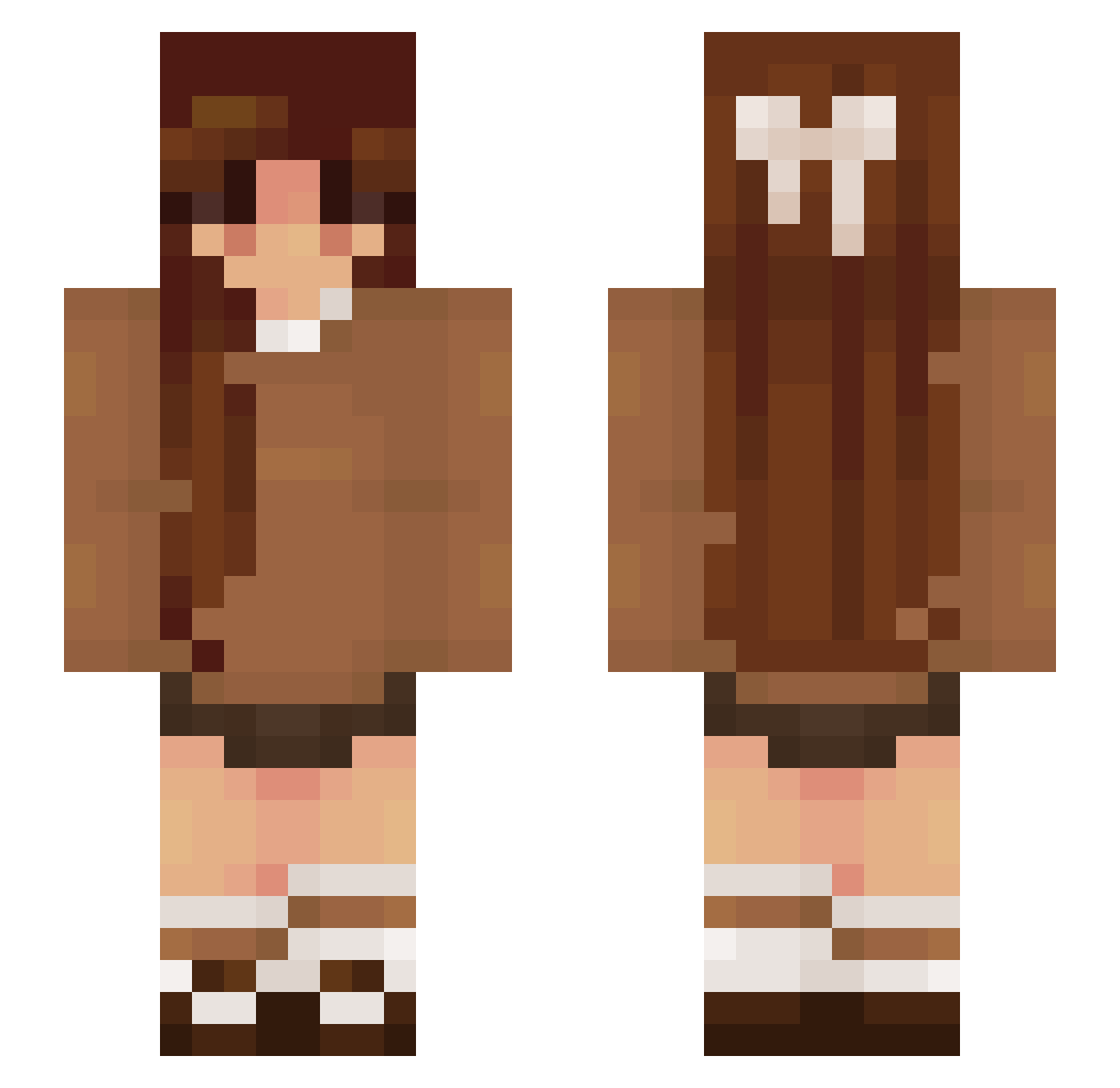 ala_thebaddiee Minecraft skin, front and back view