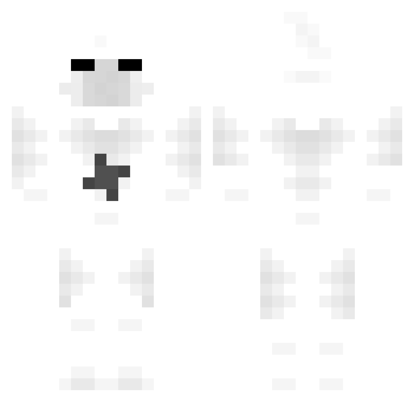 theblueASKOVSKI Minecraft skin, front and back view