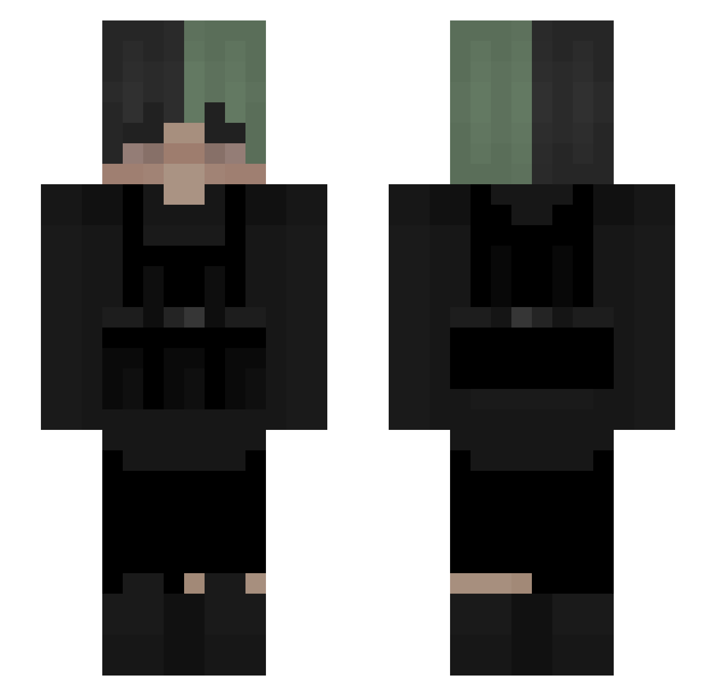 vaanyy Minecraft skin, front and back view