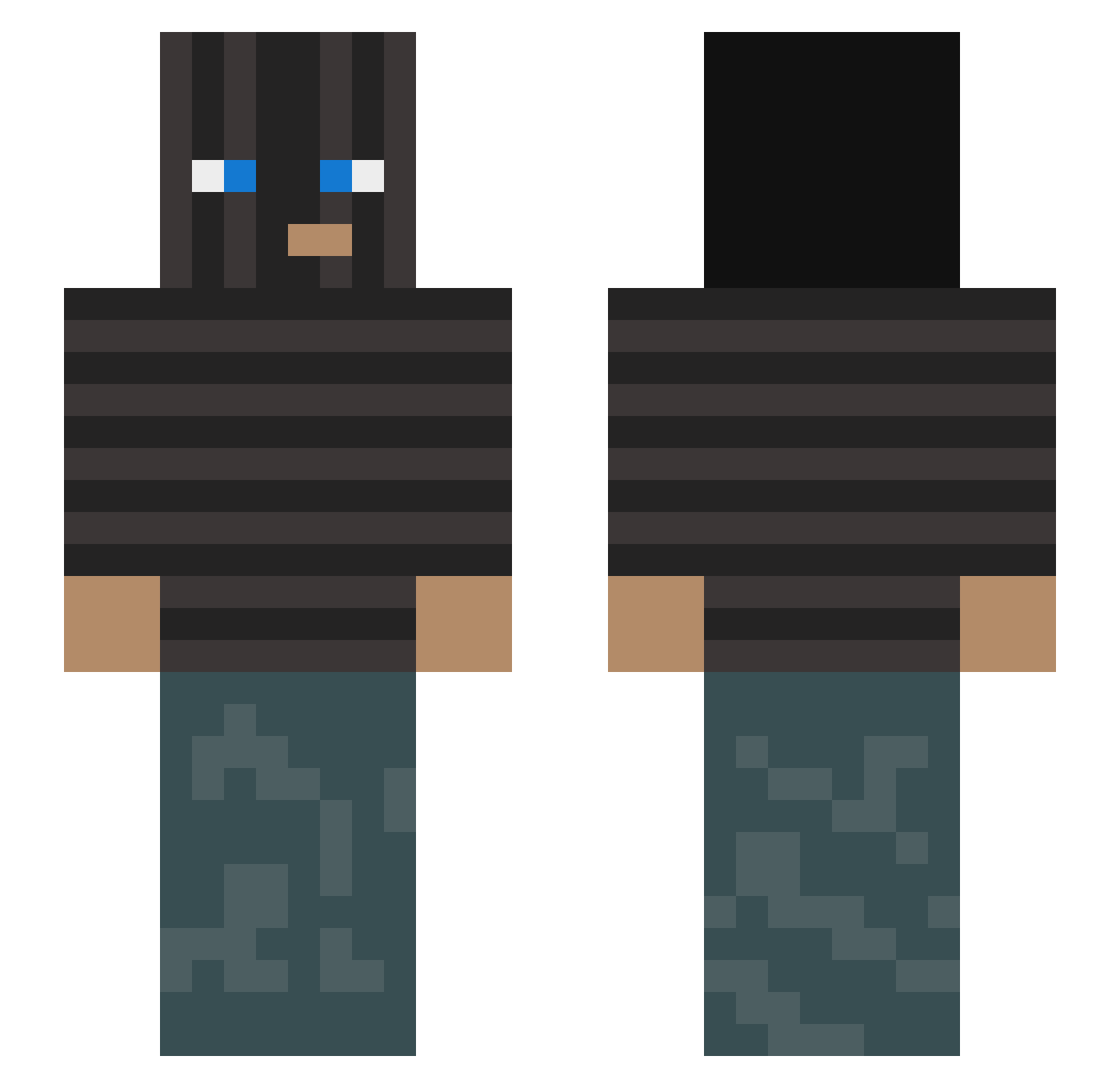 lowca_szybowca Minecraft skin, front and back view