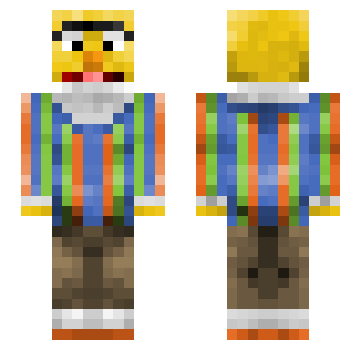 storm_lammertink Minecraft skin, front and back view