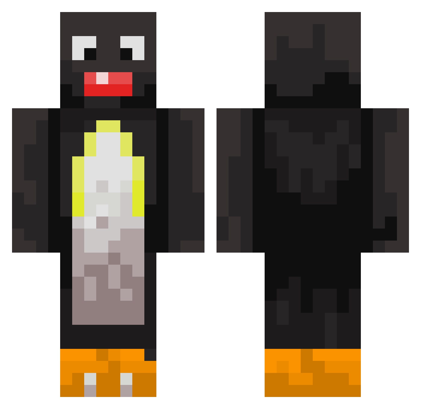 WeeklongChain42 Minecraft skin, front and back view
