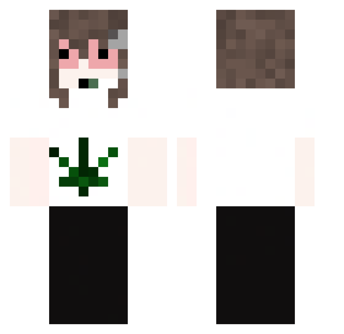 m3lisa2004 Minecraft skin, front and back view