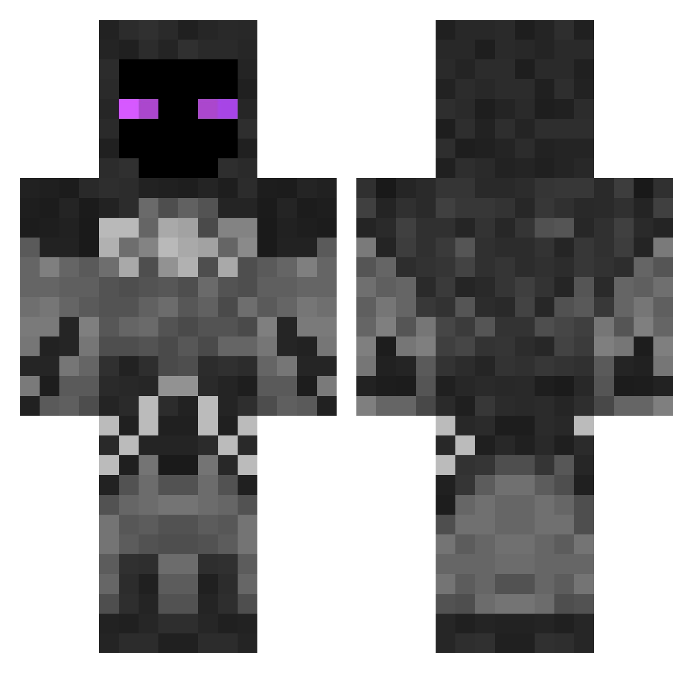 Tuborg_ Minecraft skin, front and back view