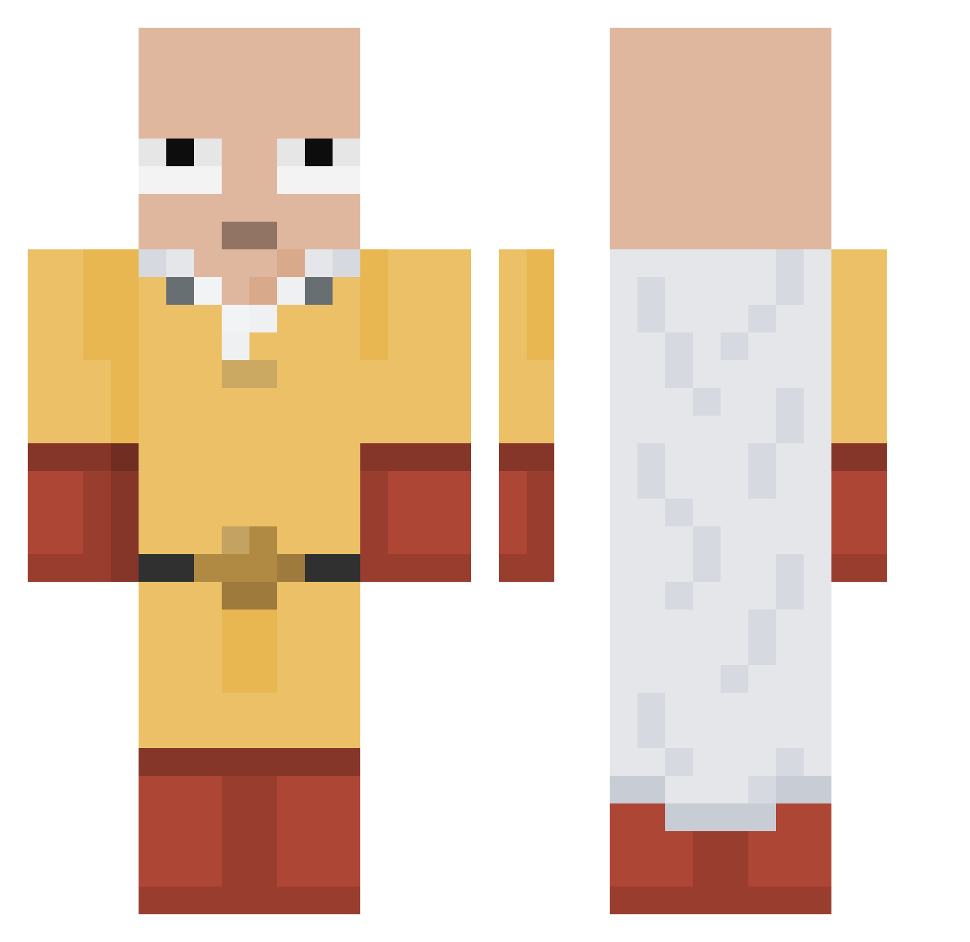RipWooo Minecraft skin, front and back view
